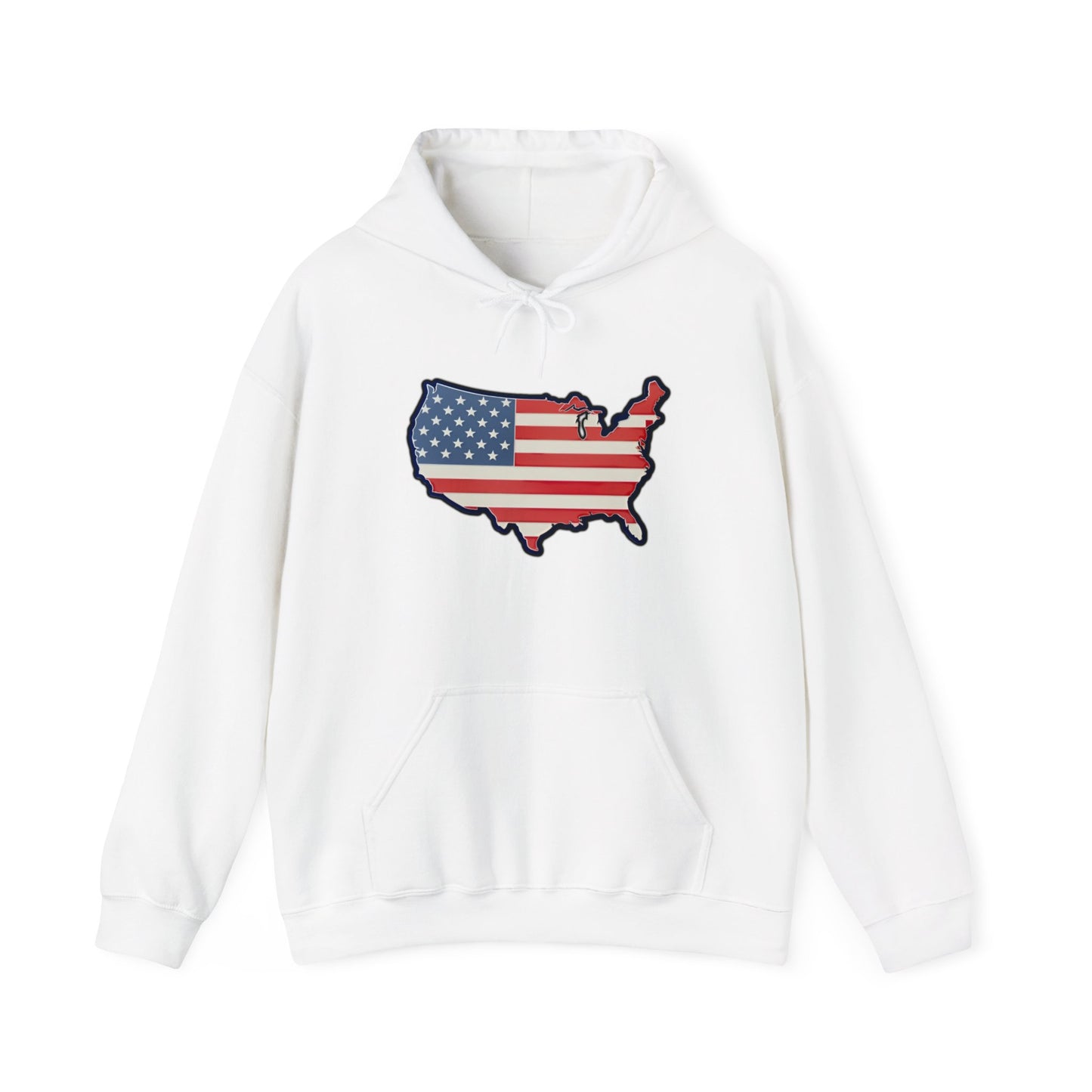 United States Unisex Heavy Blend™ Hooded Sweatshirt (with text)