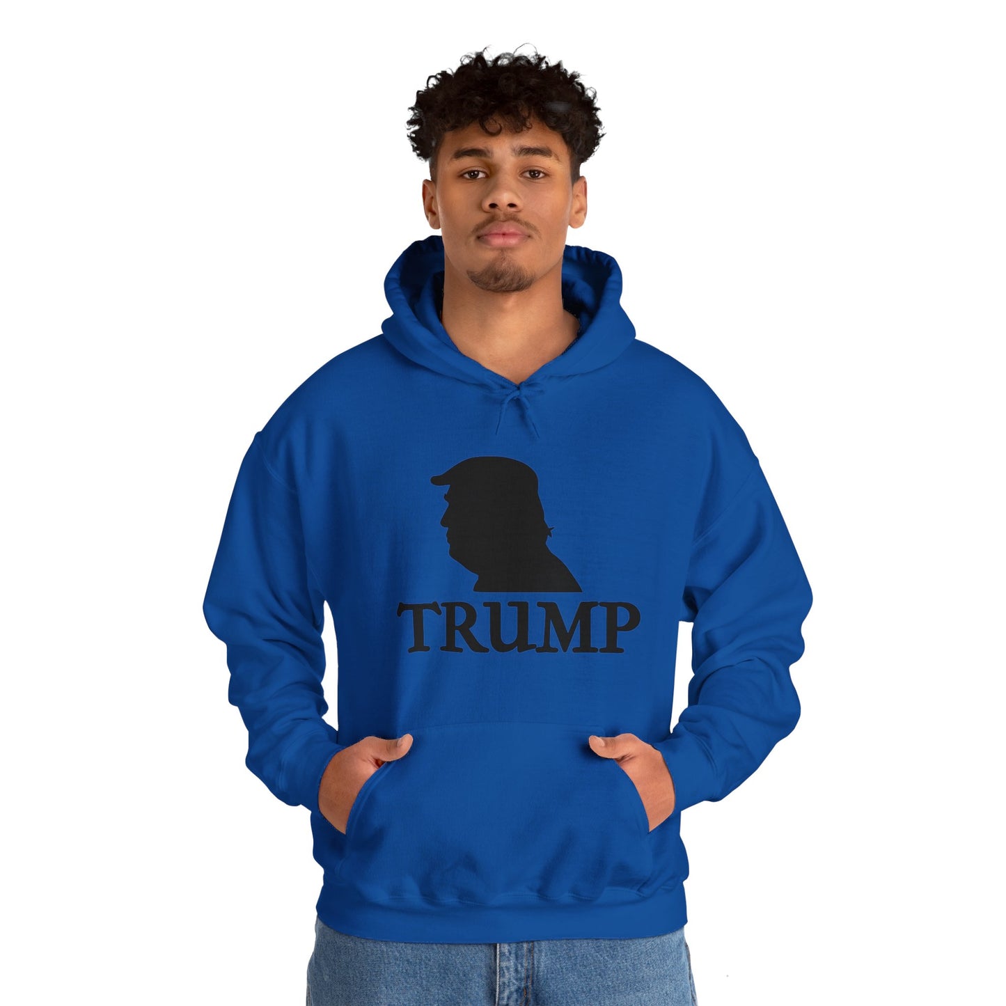 Trump Logo Unisex Heavy Blend™ Hooded Sweatshirt (with text)