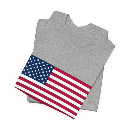 USA Flag Jersey Short Sleeve Tee