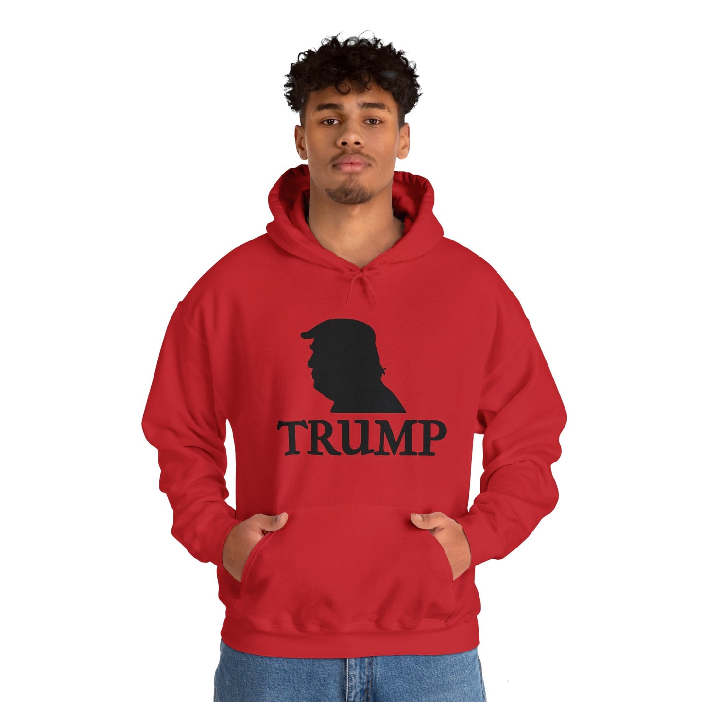 Trump Logo Unisex Heavy Blend™ Hooded Sweatshirt (with text)