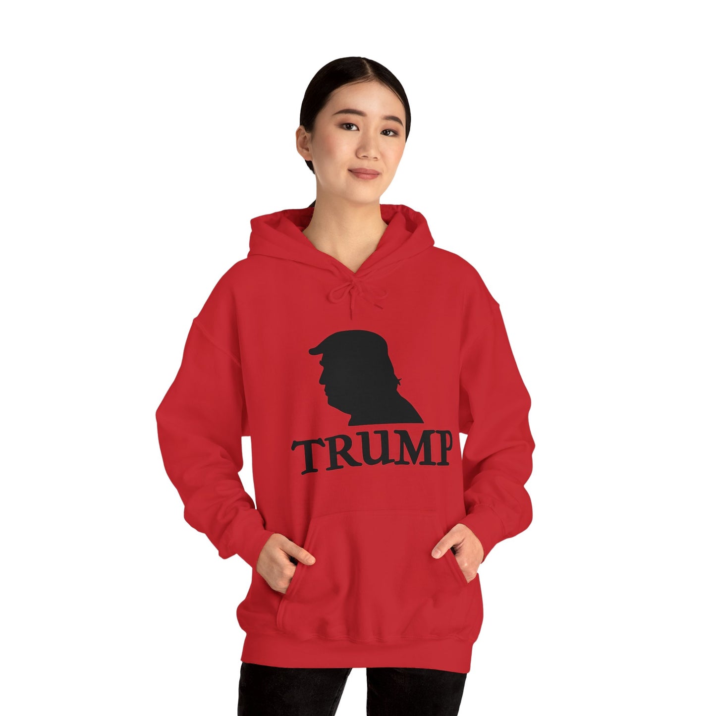 Trump Logo Unisex Heavy Blend™ Hooded Sweatshirt (with text)