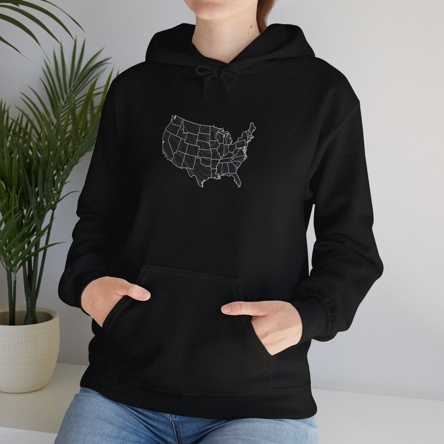 United States Unisex Heavy Blend™ Hooded Sweatshirt (shady)