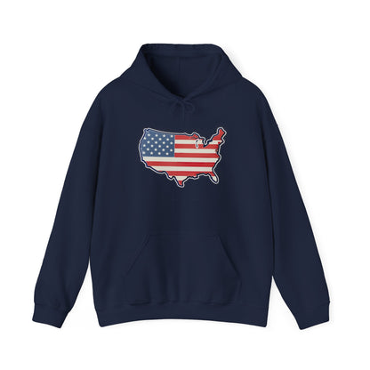 United States Unisex Heavy Blend™ Hooded Sweatshirt (with text)