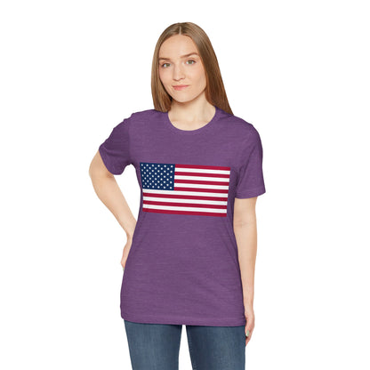 USA Flag Jersey Short Sleeve Tee