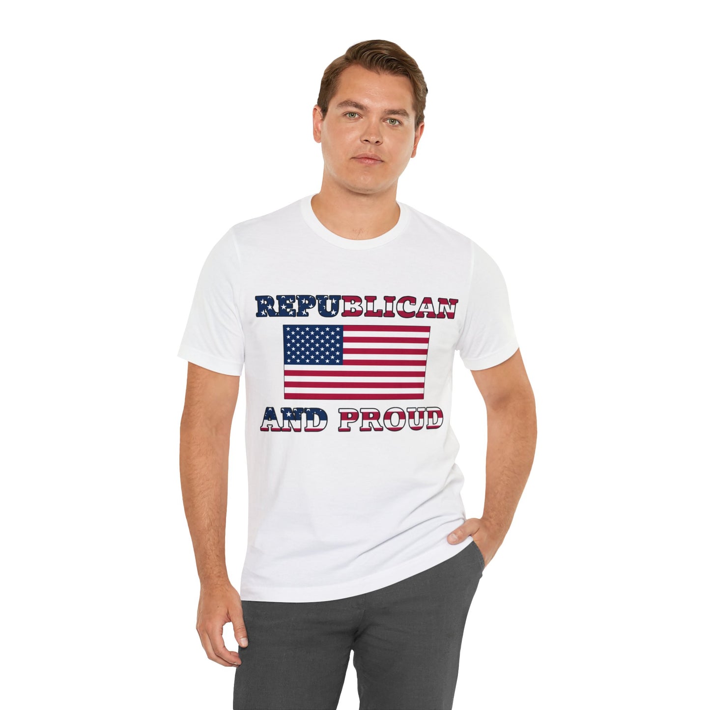 Proud Republican Jersey Short Sleeve Tee