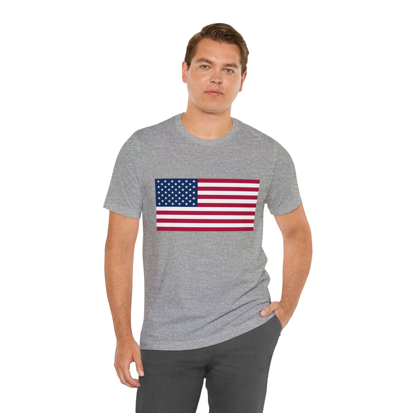 USA Flag Jersey Short Sleeve Tee