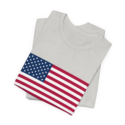 USA Flag Jersey Short Sleeve Tee