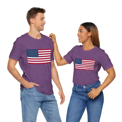 USA Flag Jersey Short Sleeve Tee