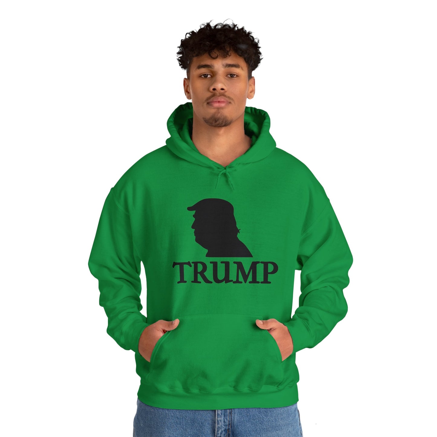 Trump Logo Unisex Heavy Blend™ Hooded Sweatshirt (with text)