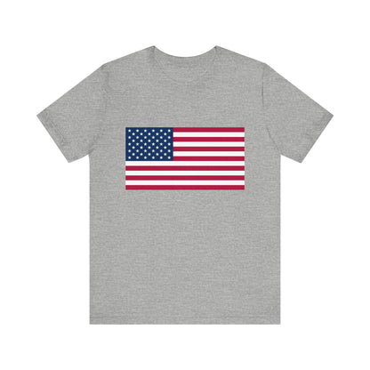 USA Flag Jersey Short Sleeve Tee