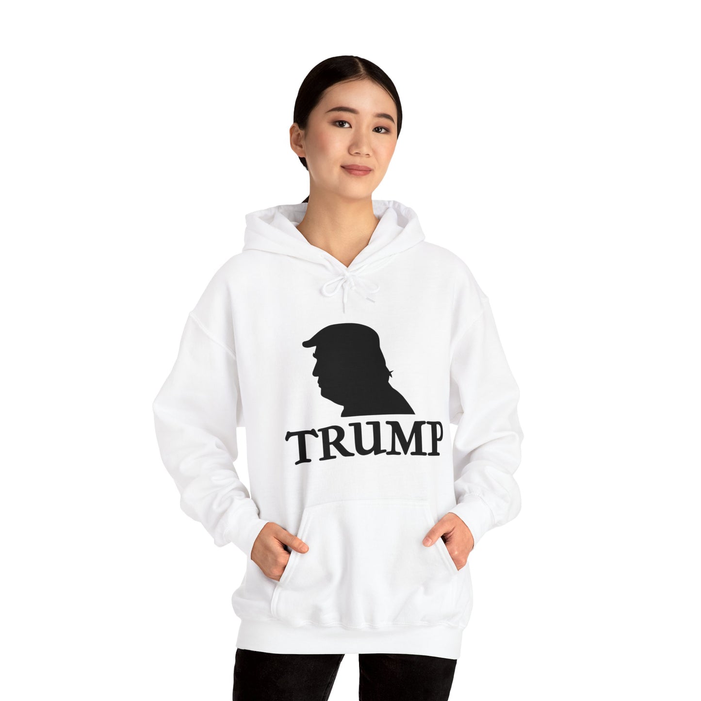 Trump Logo Unisex Heavy Blend™ Hooded Sweatshirt (with text)