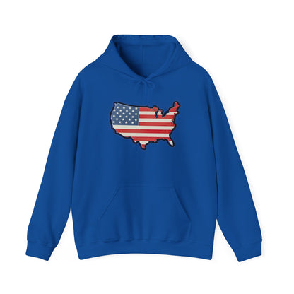 United States Unisex Heavy Blend™ Hooded Sweatshirt (with text)