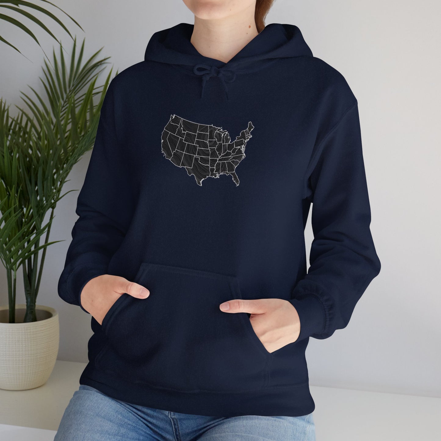 United States Unisex Heavy Blend™ Hooded Sweatshirt (shady)