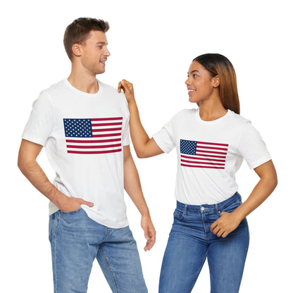 USA Flag Jersey Short Sleeve Tee