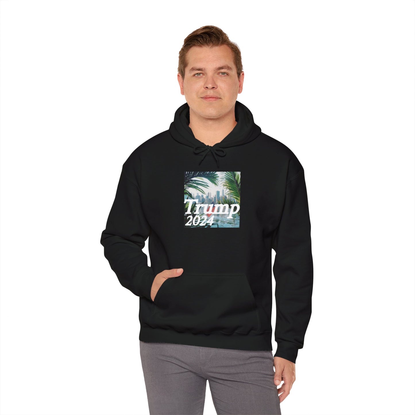 Trump 2024 (Nature) Unisex Heavy Blend™ Hooded Sweatshirt