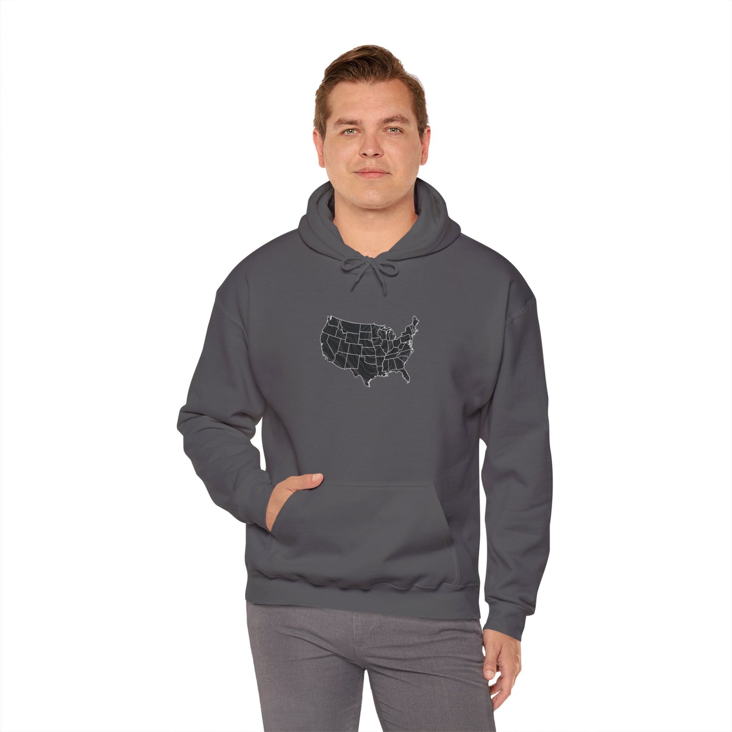 United States Unisex Heavy Blend™ Hooded Sweatshirt (shady)