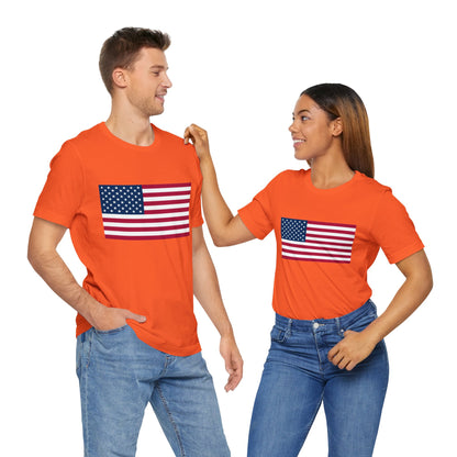 USA Flag Jersey Short Sleeve Tee