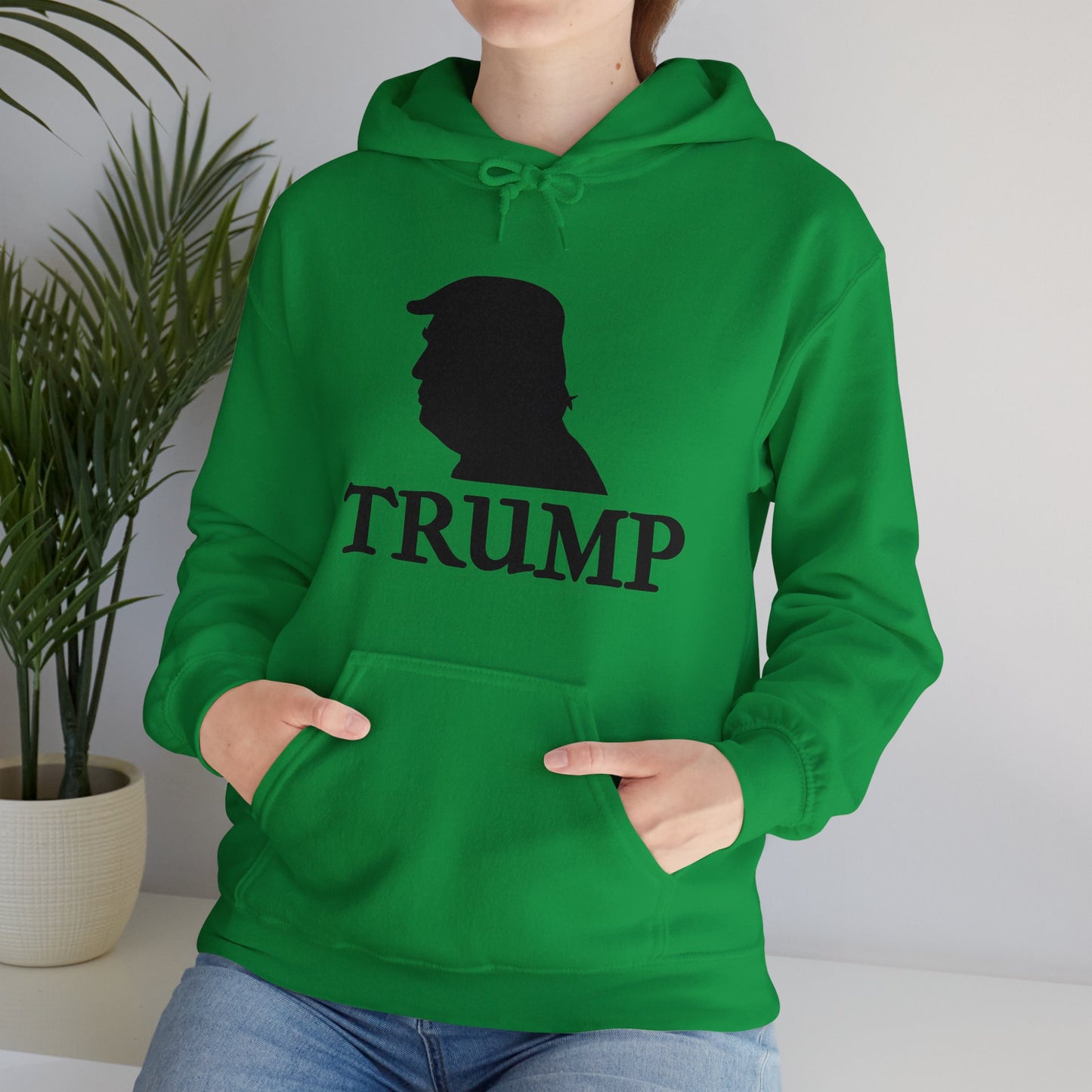 Trump Logo Unisex Heavy Blend™ Hooded Sweatshirt (with text)