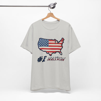 #1 Nation Jersey Short Sleeve Tee