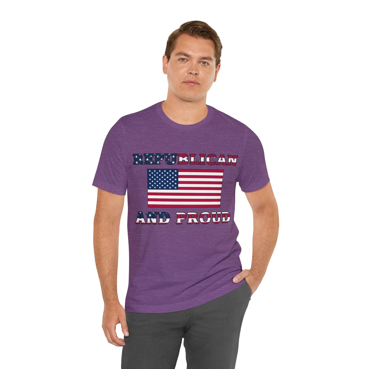 Proud Republican Jersey Short Sleeve Tee