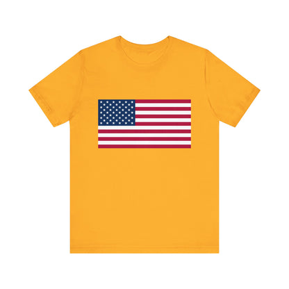 USA Flag Jersey Short Sleeve Tee