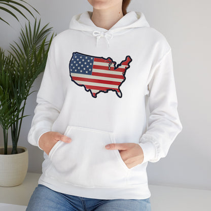 United States Unisex Heavy Blend™ Hooded Sweatshirt (with text)