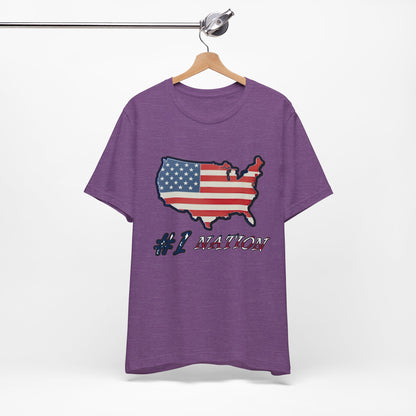 #1 Nation Jersey Short Sleeve Tee