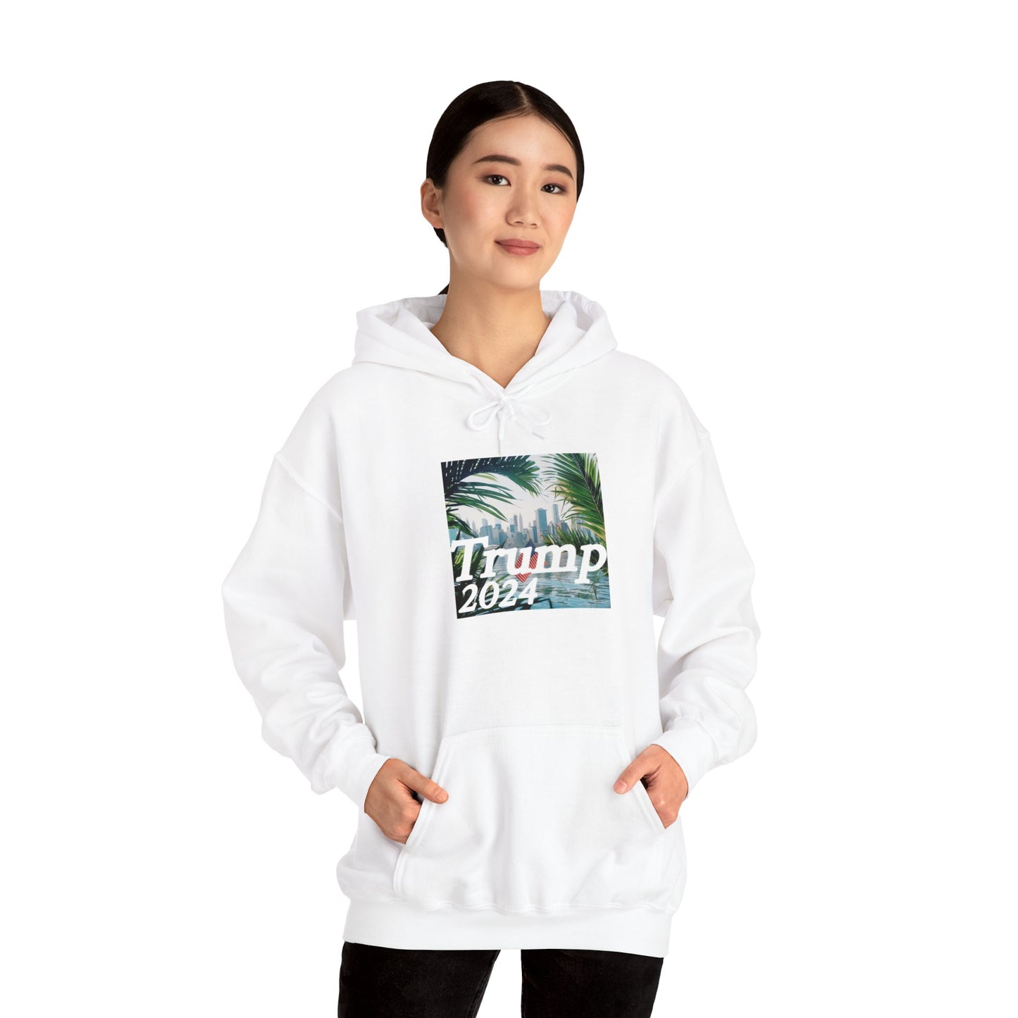 Trump 2024 (Nature) Unisex Heavy Blend™ Hooded Sweatshirt