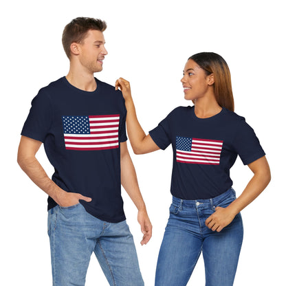 USA Flag Jersey Short Sleeve Tee