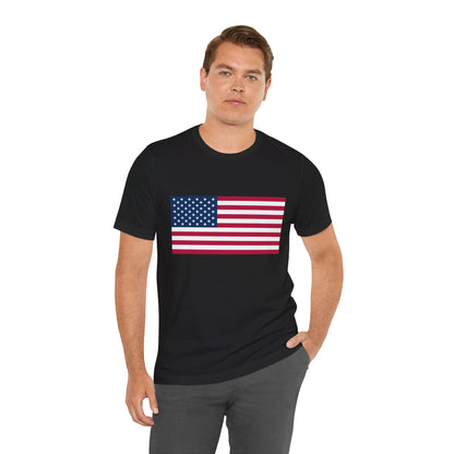 USA Flag Jersey Short Sleeve Tee