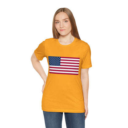 USA Flag Jersey Short Sleeve Tee