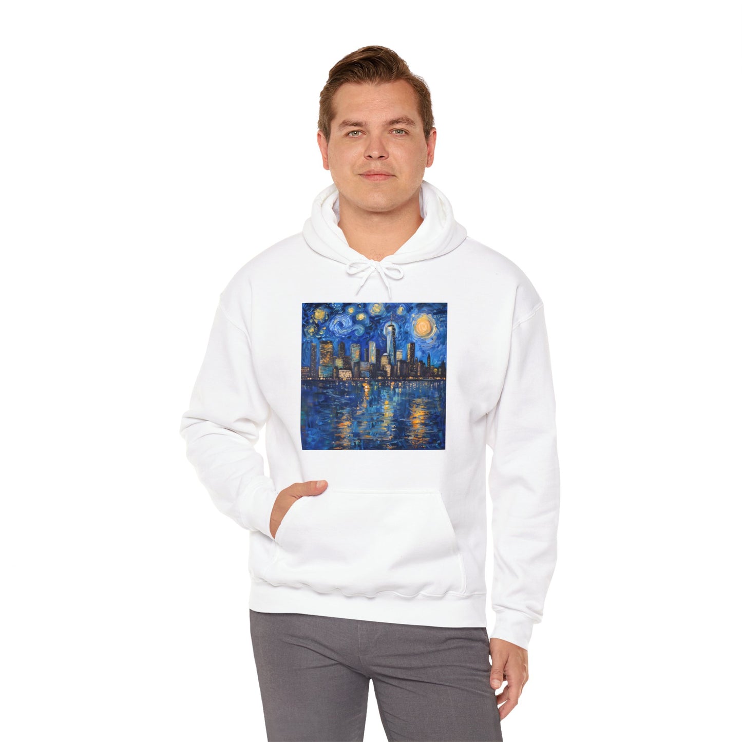 New York Painting Unisex Heavy Blend™ Hooded Sweatshirt