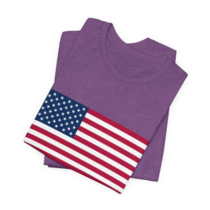 USA Flag Jersey Short Sleeve Tee