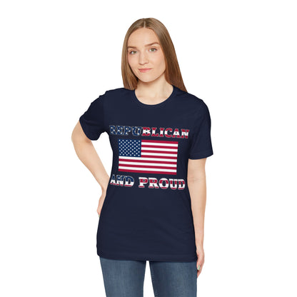 Proud Republican Jersey Short Sleeve Tee