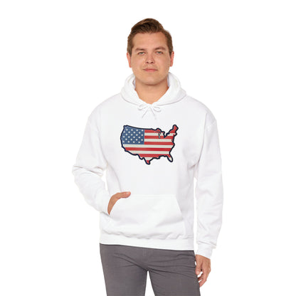 United States Unisex Heavy Blend™ Hooded Sweatshirt (with text)