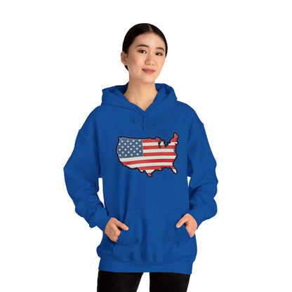 United States Unisex Heavy Blend™ Hooded Sweatshirt (with text)