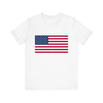 USA Flag Jersey Short Sleeve Tee