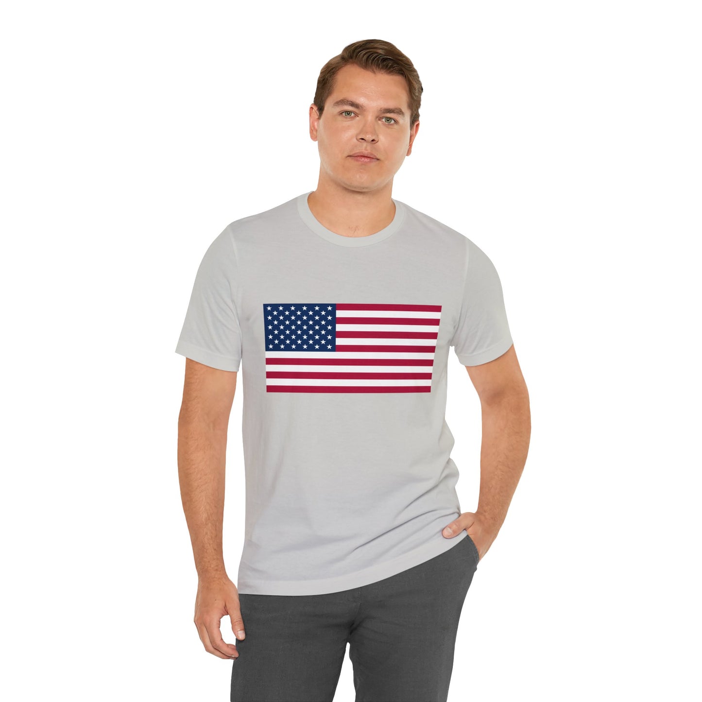 USA Flag Jersey Short Sleeve Tee