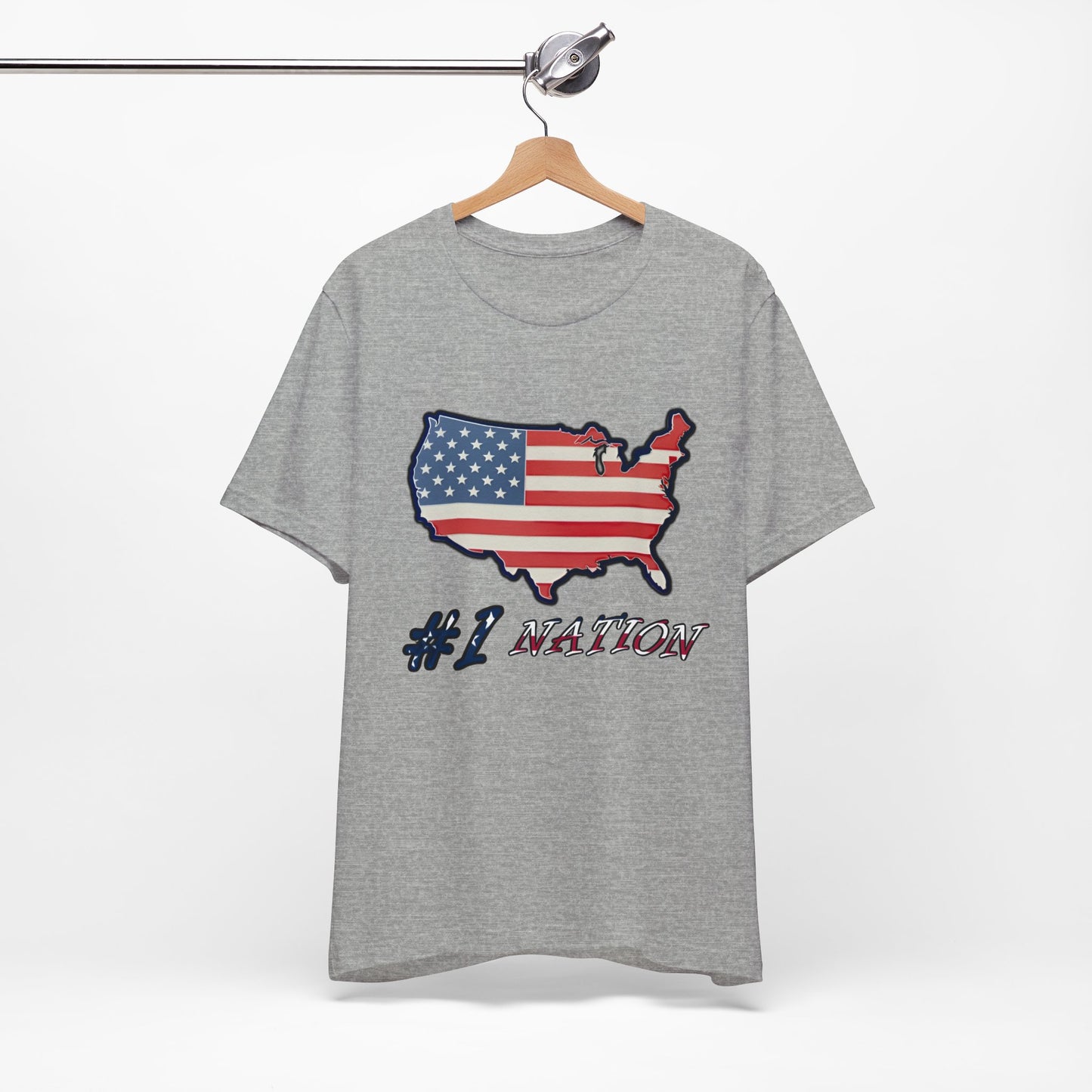 #1 Nation Jersey Short Sleeve Tee