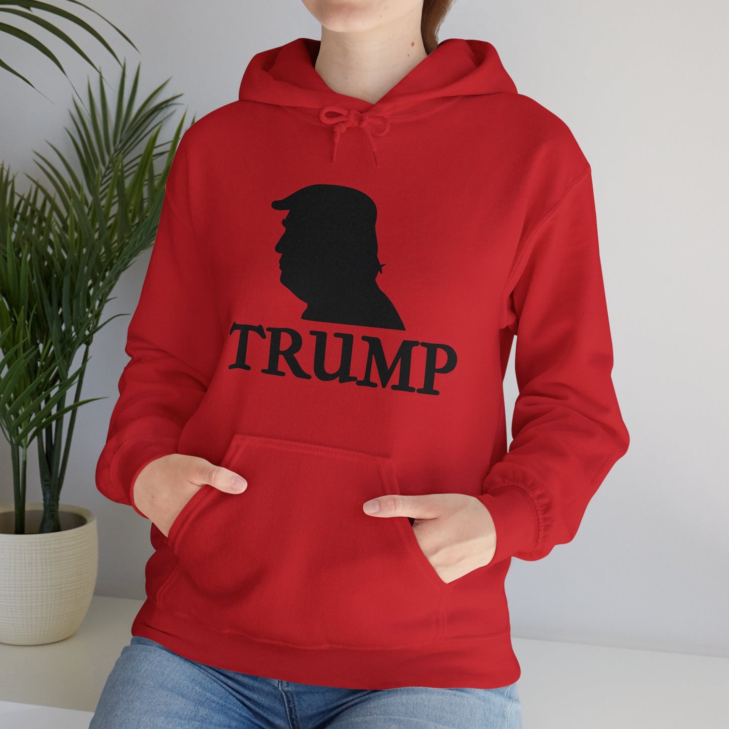 Trump Logo Unisex Heavy Blend™ Hooded Sweatshirt (with text)