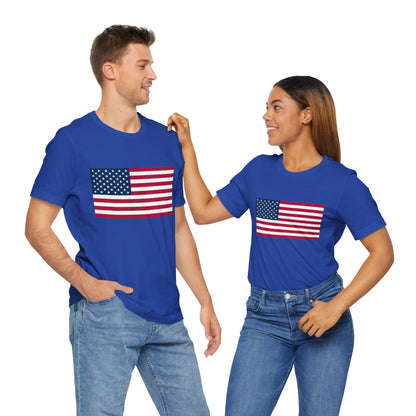 USA Flag Jersey Short Sleeve Tee