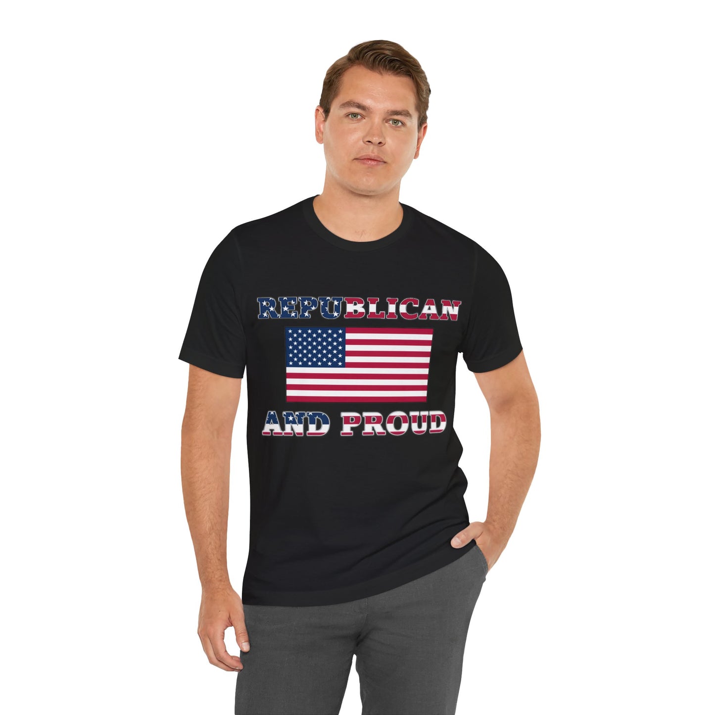 Proud Republican Jersey Short Sleeve Tee