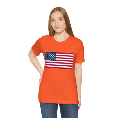 USA Flag Jersey Short Sleeve Tee