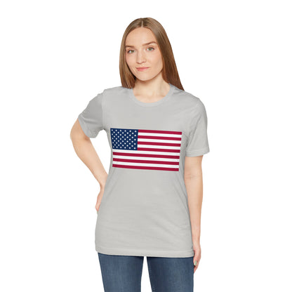 USA Flag Jersey Short Sleeve Tee