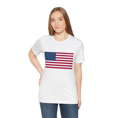 USA Flag Jersey Short Sleeve Tee