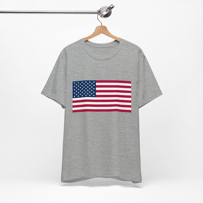 USA Flag Jersey Short Sleeve Tee